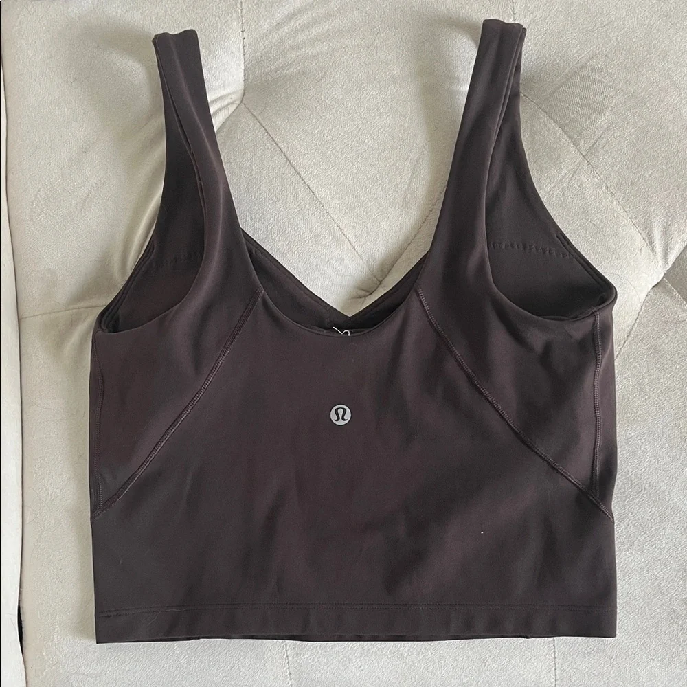 lululemon athletica Brown Cropped Tank Top